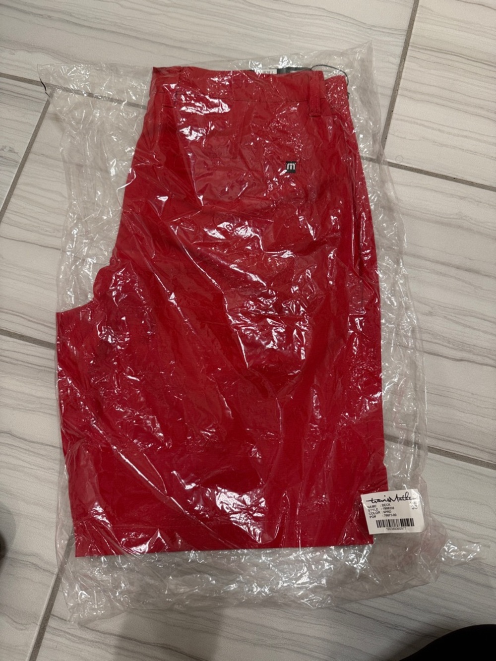 TravisMathew Beck Shorts - Red - Size 33